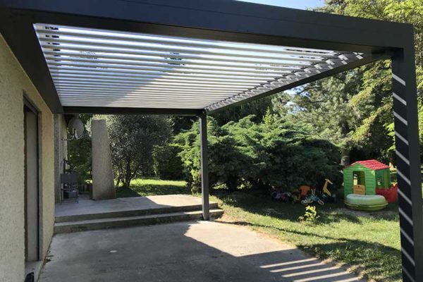 Pose pergola lames orientables Valence Drôme