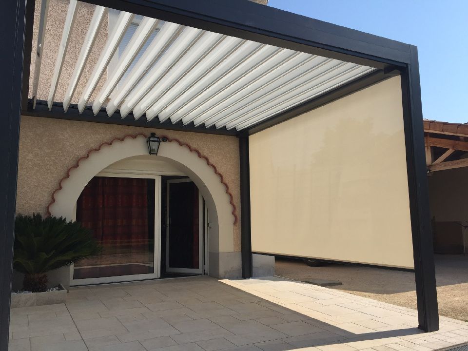 Installation pergola lames orientables Valence